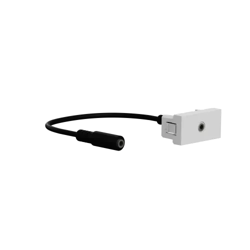 Розетка Minijack, алюминий, 1 модуль, Unica New Schneider NU343330