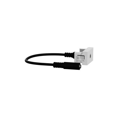 Розетка Minijack, алюминий, 1 модуль, Unica New Schneider NU343330