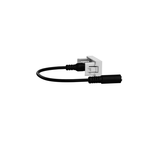 Розетка Minijack, алюминий, 1 модуль, Unica New Schneider NU343330