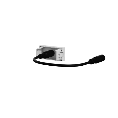Розетка Minijack, алюминий, 1 модуль, Unica New Schneider NU343330