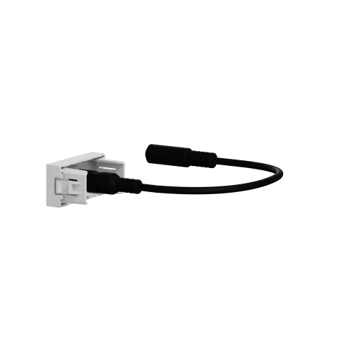 Розетка Minijack, алюминий, 1 модуль, Unica New Schneider NU343330