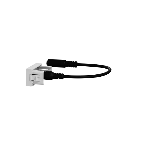 Розетка Minijack, алюминий, 1 модуль, Unica New Schneider NU343330