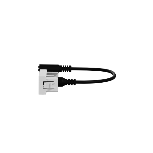 Розетка Minijack, алюминий, 1 модуль, Unica New Schneider NU343330