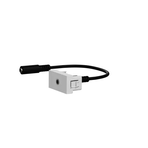Розетка Minijack, алюминий, 1 модуль, Unica New Schneider NU343330