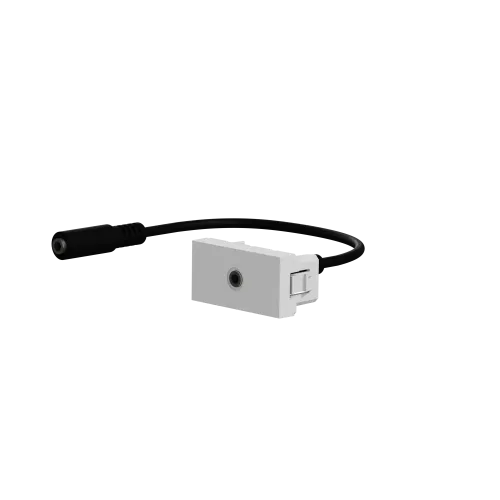 Розетка Minijack, алюминий, 1 модуль, Unica New Schneider NU343330