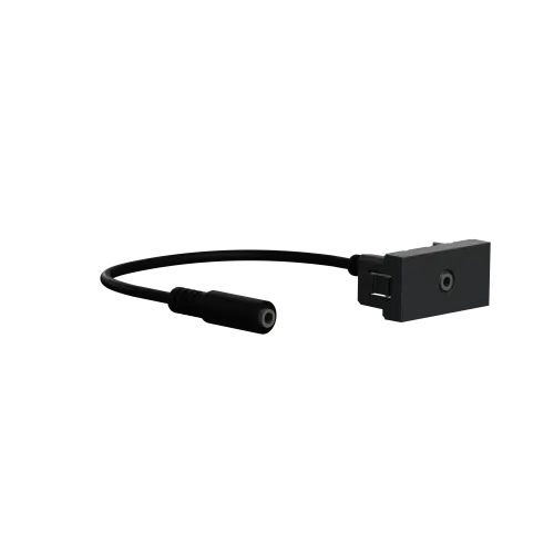 Розетка Minijack, антрацит, 1 модуль, Unica New Schneider NU343354