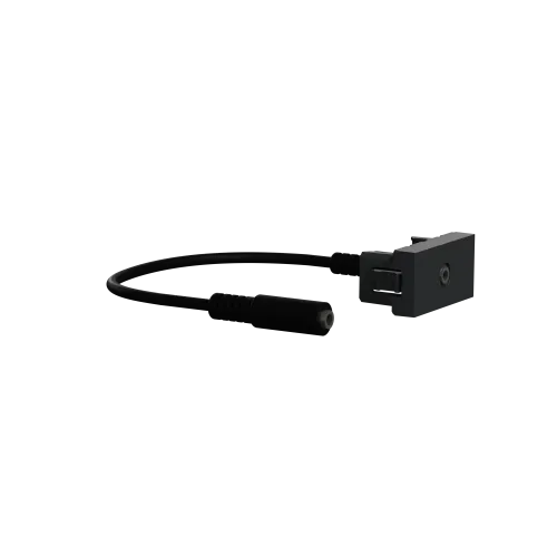 Розетка Minijack, антрацит, 1 модуль, Unica New Schneider NU343354