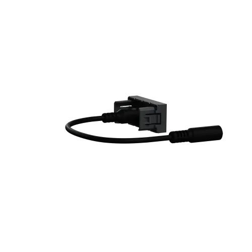Розетка Minijack, антрацит, 1 модуль, Unica New Schneider NU343354