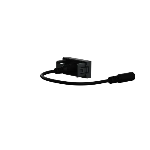 Розетка Minijack, антрацит, 1 модуль, Unica New Schneider NU343354