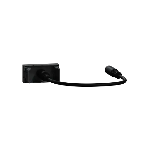 Розетка Minijack, антрацит, 1 модуль, Unica New Schneider NU343354