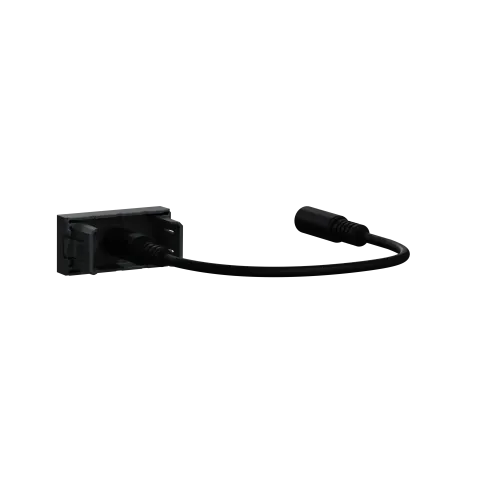 Розетка Minijack, антрацит, 1 модуль, Unica New Schneider NU343354