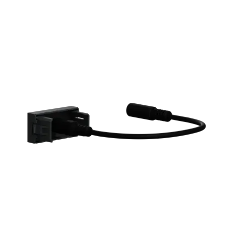 Розетка Minijack, антрацит, 1 модуль, Unica New Schneider NU343354