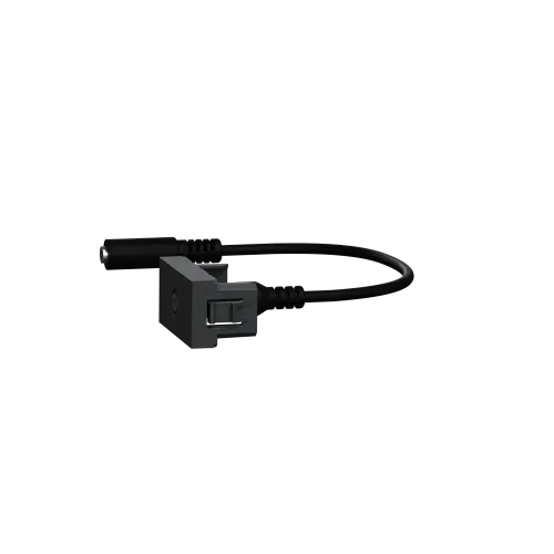 Розетка Minijack, антрацит, 1 модуль, Unica New Schneider NU343354