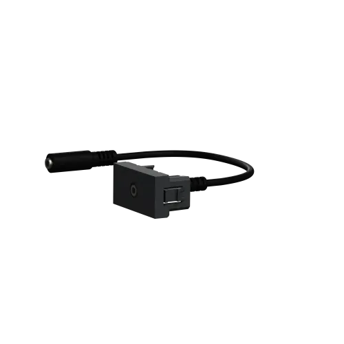 Розетка Minijack, антрацит, 1 модуль, Unica New Schneider NU343354