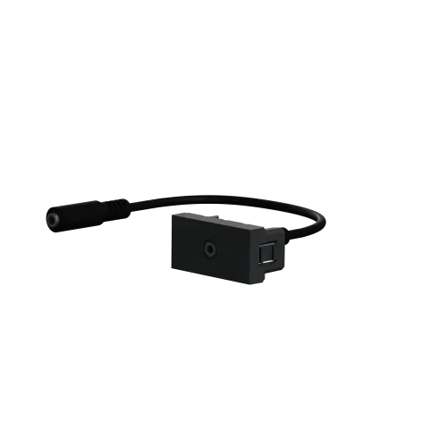 Розетка Minijack, антрацит, 1 модуль, Unica New Schneider NU343354