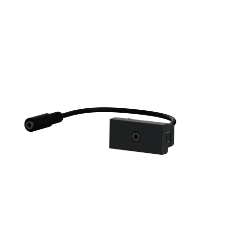 Розетка Minijack, антрацит, 1 модуль, Unica New Schneider NU343354