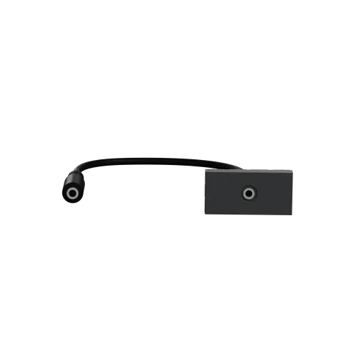 Розетка Minijack, антрацит, 1 модуль, Unica New Schneider NU343354