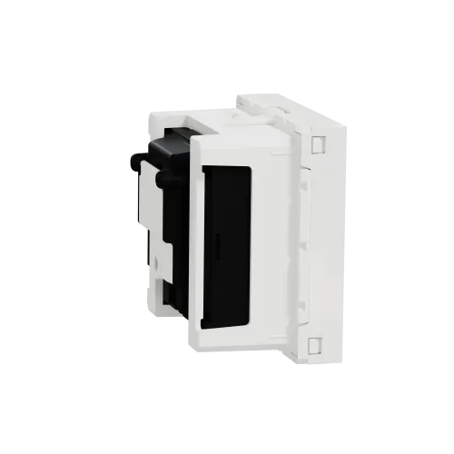 Розетка R-TV SAT одинарная, белый, 2 модуля, Unica New Schneider NU345418
