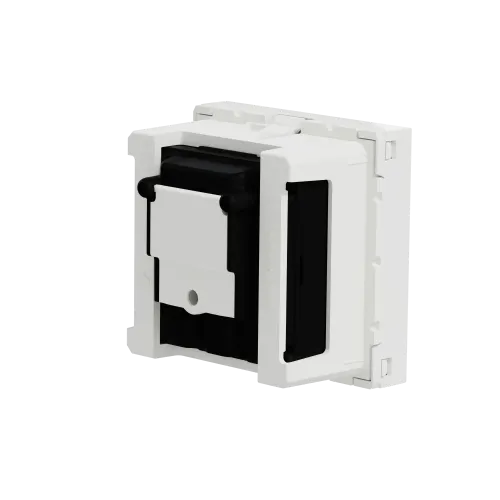 Розетка R-TV SAT одинарная, белый, 2 модуля, Unica New Schneider NU345418