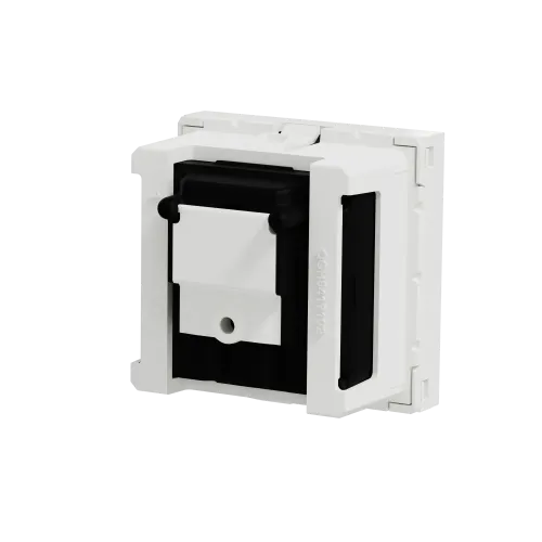Розетка R-TV SAT одинарная, белый, 2 модуля, Unica New Schneider NU345418