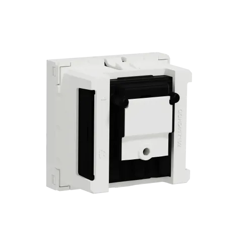 Розетка R-TV SAT одинарная, белый, 2 модуля, Unica New Schneider NU345418