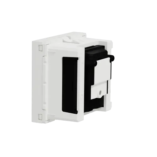 Розетка R-TV SAT одинарная, белый, 2 модуля, Unica New Schneider NU345418