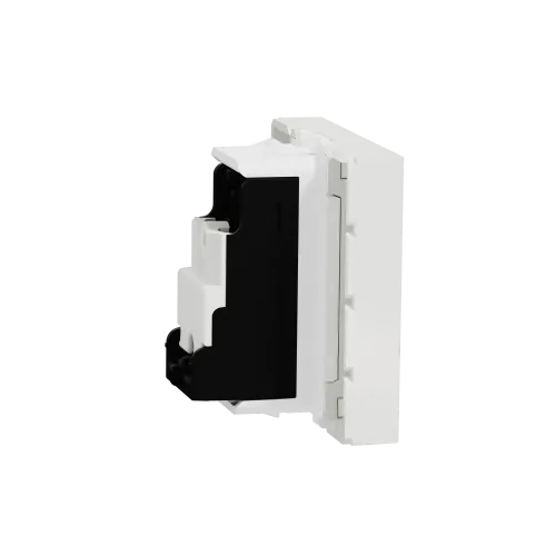 Розетка TV одинарная, белый, 2 модуля, Unica New Schneider NU346218