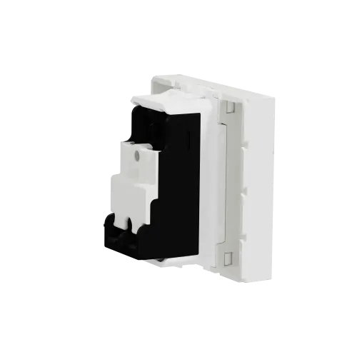 Розетка TV одинарная, белый, 2 модуля, Unica New Schneider NU346218