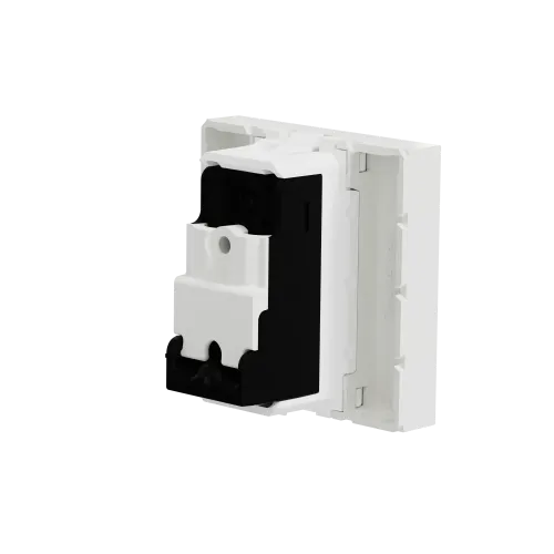 Розетка TV одинарная, белый, 2 модуля, Unica New Schneider NU346218