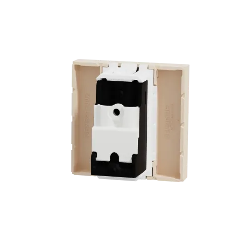 Розетка TV одинарная, бежевый, 2 модуля, Unica New Schneider NU346244
