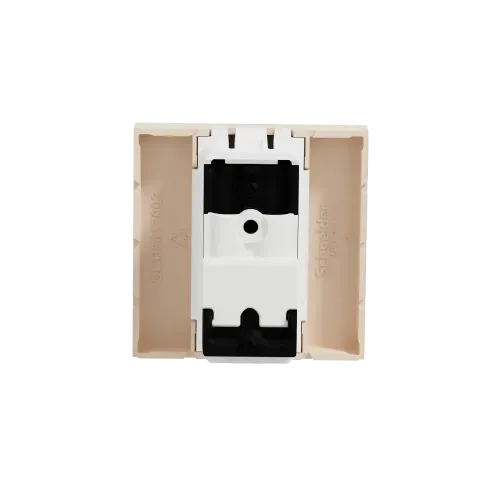 Розетка TV одинарная, бежевый, 2 модуля, Unica New Schneider NU346244