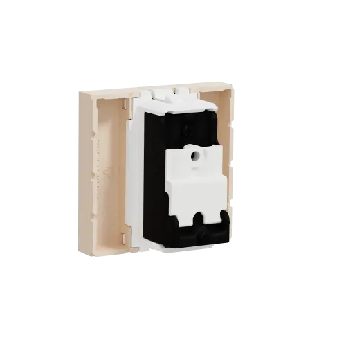 Розетка TV одинарная, бежевый, 2 модуля, Unica New Schneider NU346244