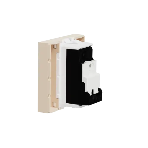 Розетка TV одинарная, бежевый, 2 модуля, Unica New Schneider NU346244