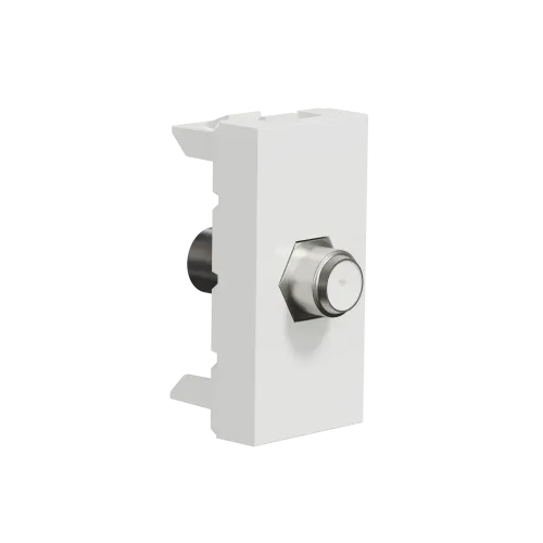 Розетка Coaxial F-type, белый, 1 модуль, Unica New Schneider NU346818