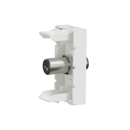 Розетка Coaxial F-type, белый, 1 модуль, Unica New Schneider NU346818