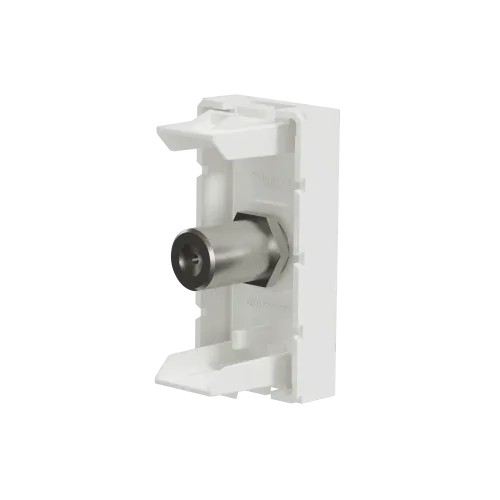 Розетка Coaxial F-type, белый, 1 модуль, Unica New Schneider NU346818