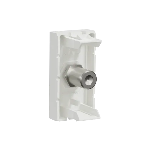 Розетка Coaxial F-type, белый, 1 модуль, Unica New Schneider NU346818