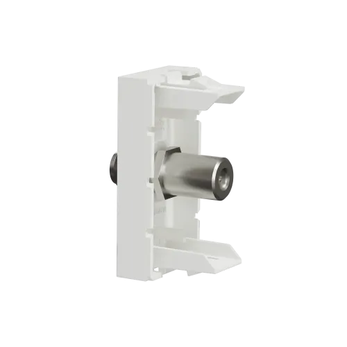 Розетка Coaxial F-type, белый, 1 модуль, Unica New Schneider NU346818