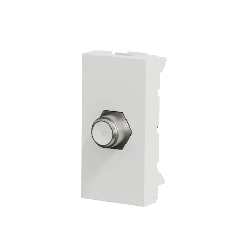 Розетка Coaxial F-type, белый, 1 модуль, Unica New Schneider NU346818