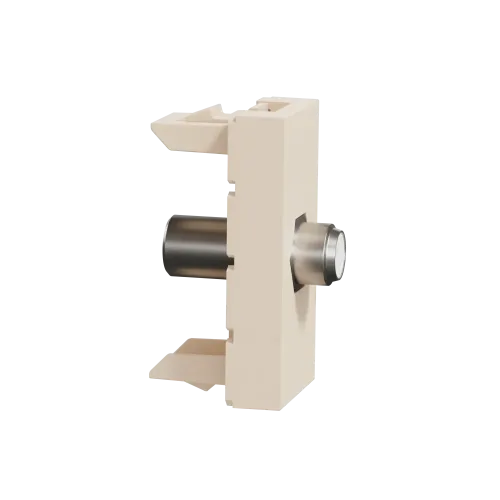 Розетка Coaxial F-type, бежевый, 1 модуль, Unica New Schneider NU346844