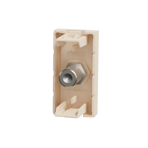 Розетка Coaxial F-type, бежевый, 1 модуль, Unica New Schneider NU346844