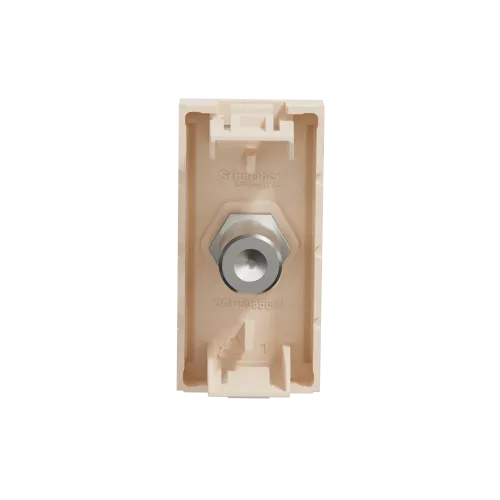 Розетка Coaxial F-type, бежевый, 1 модуль, Unica New Schneider NU346844