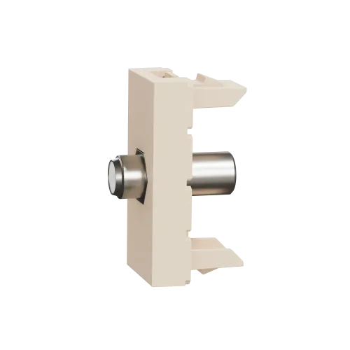 Розетка Coaxial F-type, бежевый, 1 модуль, Unica New Schneider NU346844