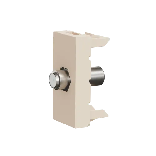 Розетка Coaxial F-type, бежевый, 1 модуль, Unica New Schneider NU346844