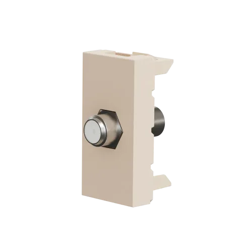 Розетка Coaxial F-type, бежевый, 1 модуль, Unica New Schneider NU346844