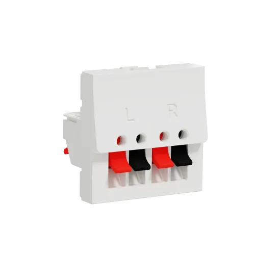Аудиорозетка, белый, 2 модуля, Unica New Schneider NU348618