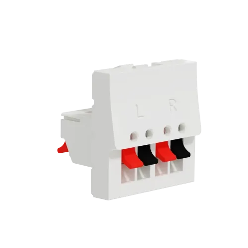 Аудиорозетка, белый, 2 модуля, Unica New Schneider NU348618