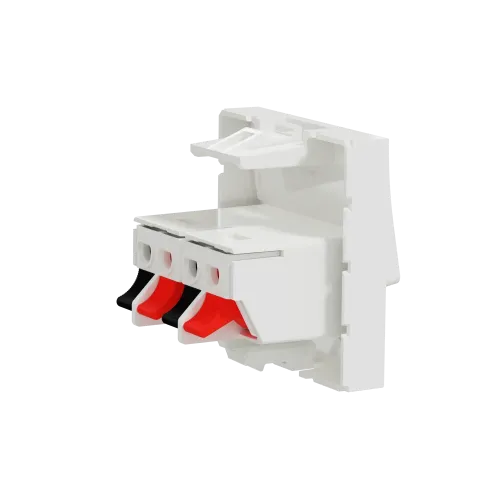 Аудиорозетка, белый, 2 модуля, Unica New Schneider NU348618
