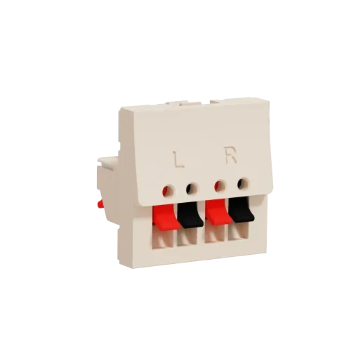 Аудиорозетка, бежевый, 2 модуля, Unica New Schneider NU348644