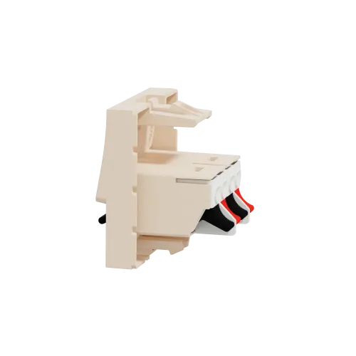 Аудиорозетка, бежевый, 2 модуля, Unica New Schneider NU348644